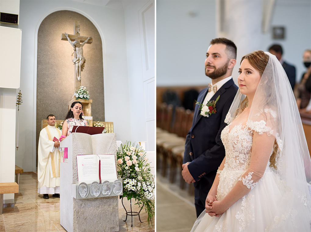 svadobné foto z kostola v Terchovej